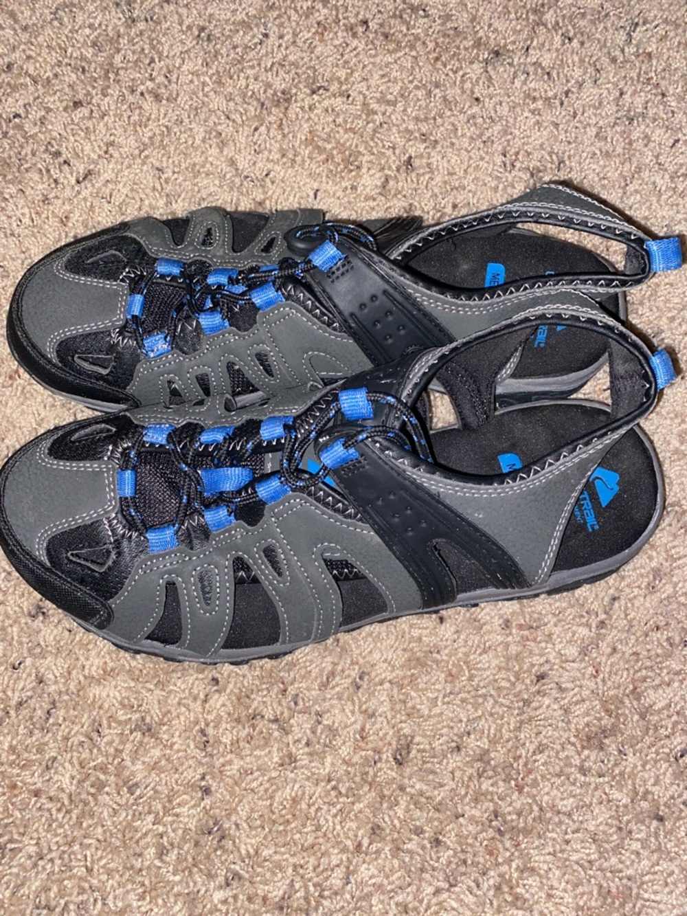 Ozark Trail Gray and Blue Men's Sport Sandals